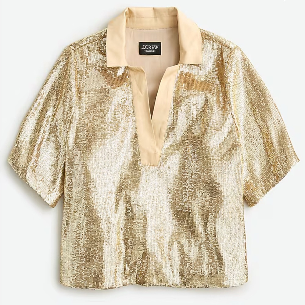 J. CREW COLLECTION Sequined Blouse